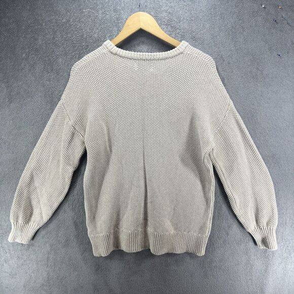 EUC Old Navy Cream Oatmeal Sweater Mens Size M‎ Tunic Length - Picture 4 of 6